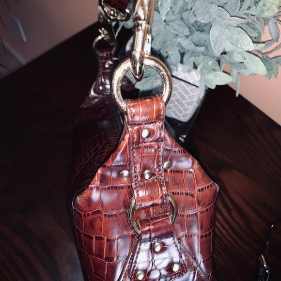 RALPH LAUREN Cocrodile Embossed Mini Baguette Bag - Picture 14 of 16